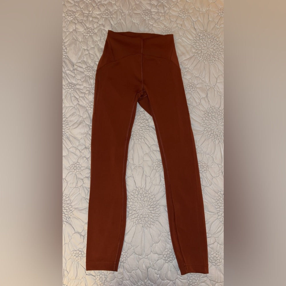Lululemon Leggings Rusty Orange 25”